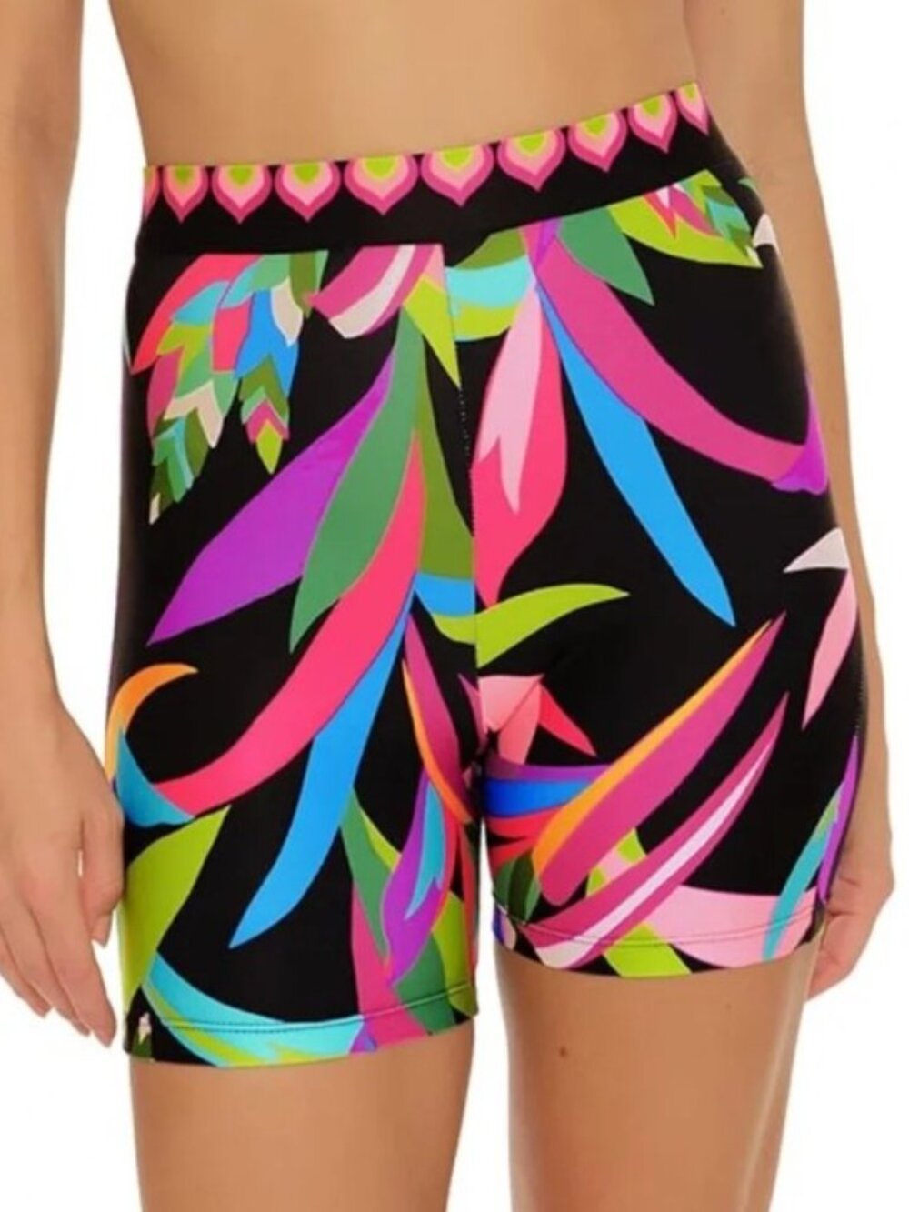 Trina Turk Birds of Paradise Bike Shorts
